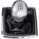 Ford Focus Mk2 04-11 gałka zmiany biegów SILVER + mieszek z ramką CHROM 5 BIEGÓW
