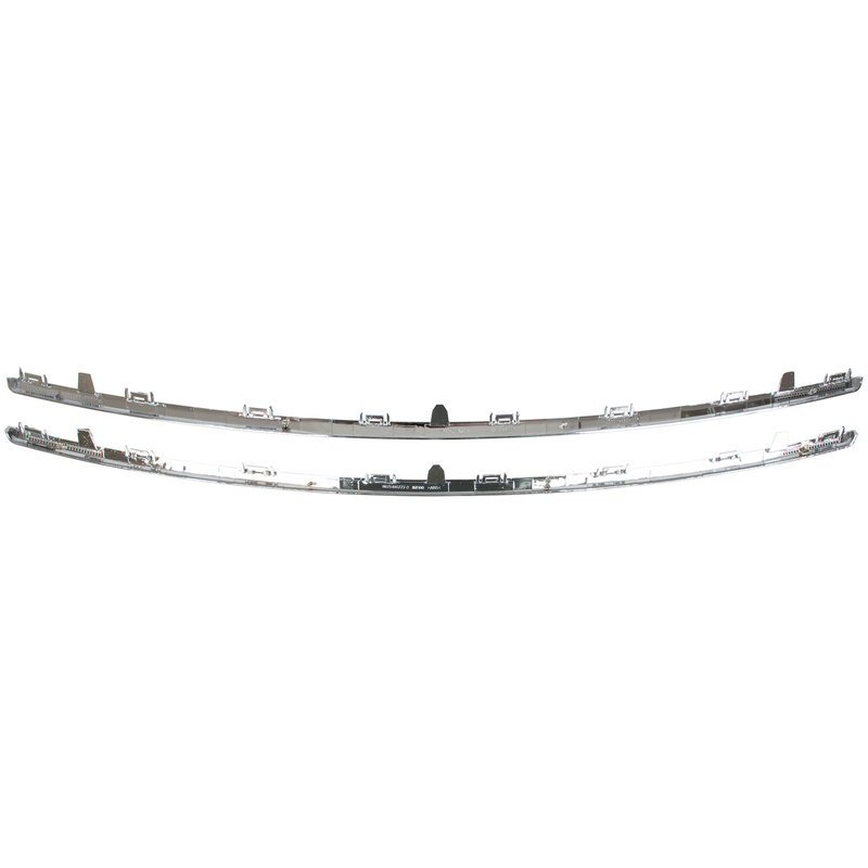 Peugeot 508 I 10-15 listwa GÓRNA + DOLNA atrapy między reflektory (grilla) CHROM 2 szt. KPL