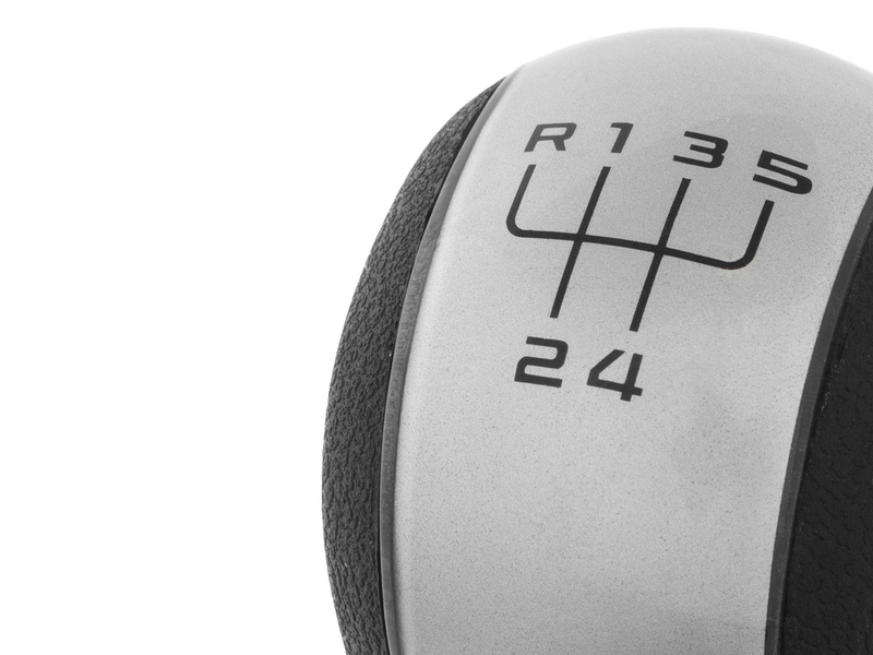 Skoda Octavia II 2004- Gear shift knob + Lever Gaiter with frame SILVER 5 Gear