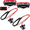 VW Eos Golf V VI Jetta III Passat B6 B7 B8 CC Scirocco Sharan Touareg interior door lamp White-Red LED 2 pieces. set.