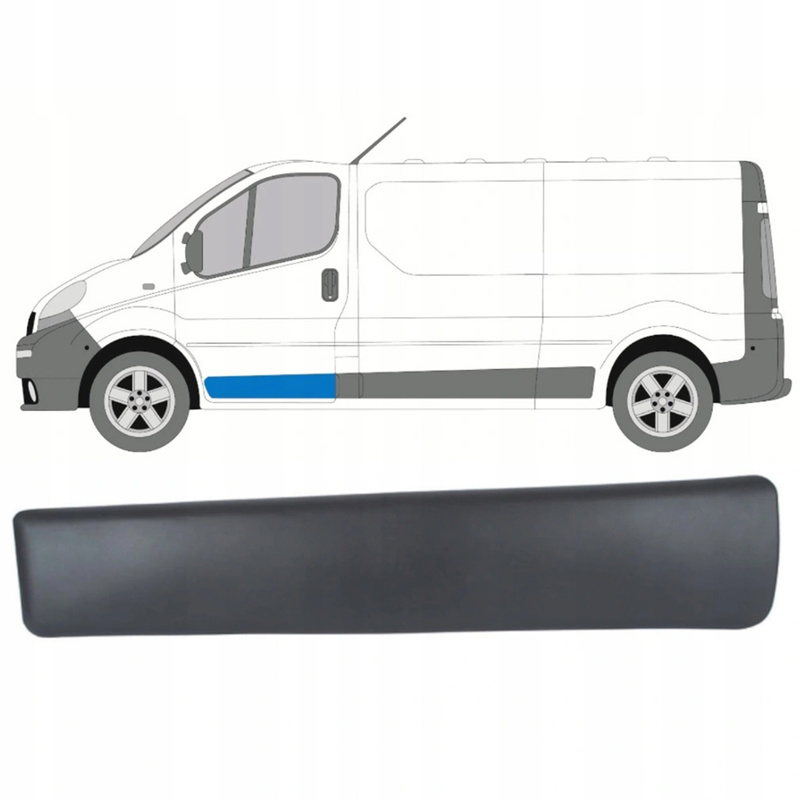 Nissan Primastar 01-13 listwa drzwi przednich lewych