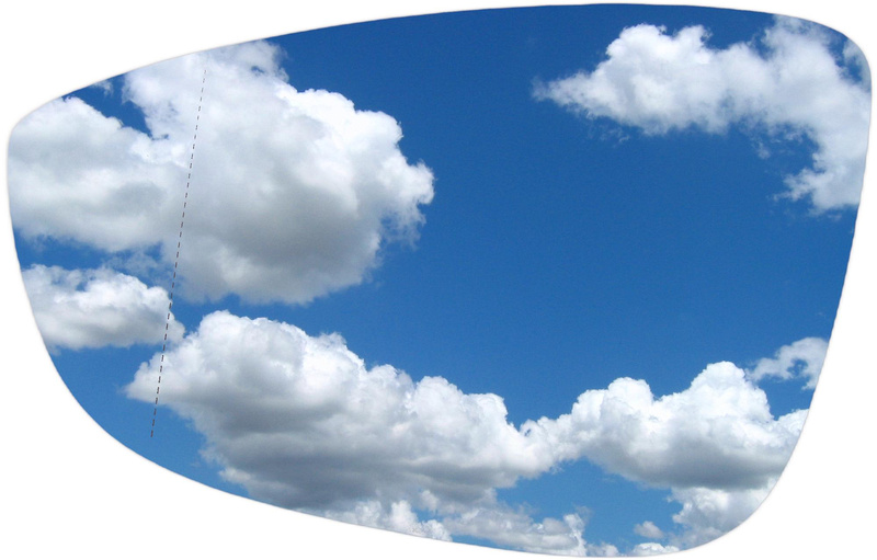 VW JETTA 2010- wkład lusterka OGRZEWANY lewy