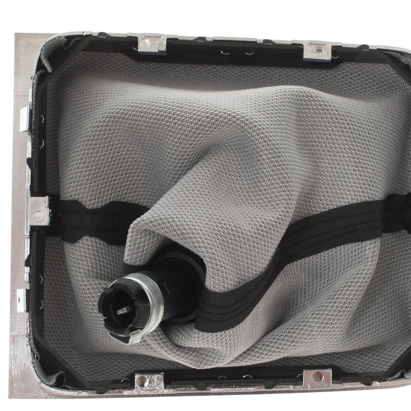 VW Passat CC 08-12 gałka zmiany biegów SILVER + mieszek z ramką CHROM 6 BIEGÓW